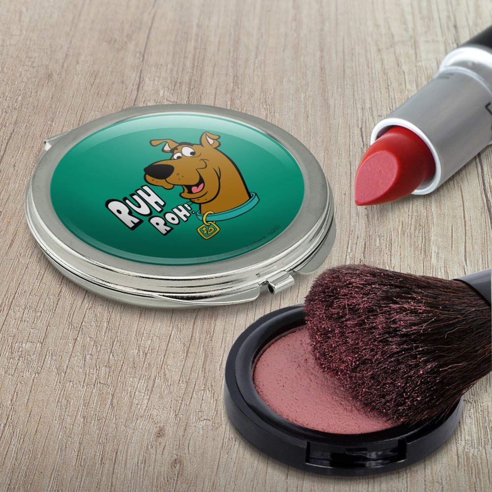 Scooby-Doo Ruh Roh Compact Travel Purse - Cute Cartoon Handbag with Mirror for Makeup | Perfect for Cosplay, Conventions & Everyday Use