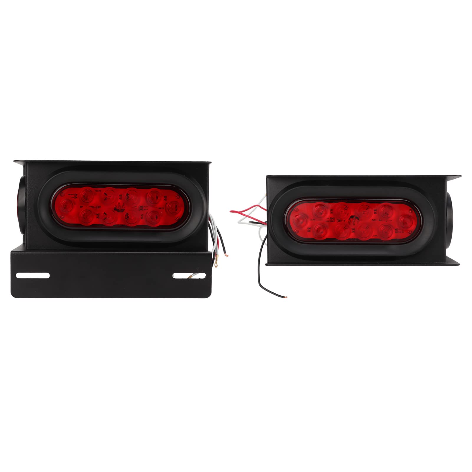 Aramox LED Tail Light Kit - 1 Pair 10LED Trailer Light Boxes with 12V Side Marker Lights for Heavy Trucks & Buses | Durable Housing, Waterproof Design for Long Haul & Commercial Vehicle Safety