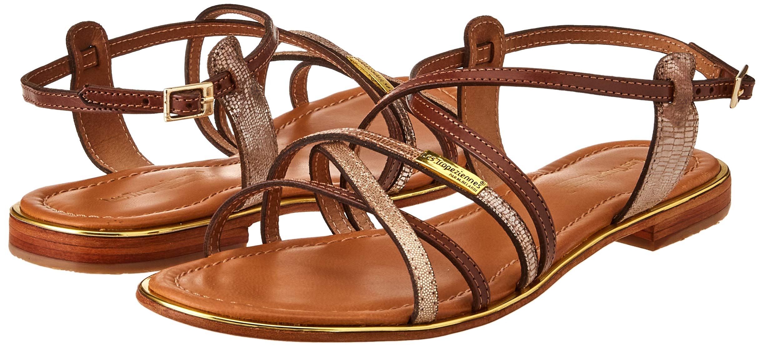 Women's Open Toe High Heel Sandals - Brown/Tan Size 8 | Comfortable Summer Dress Shoes for Weddings, Parties & Office Wear