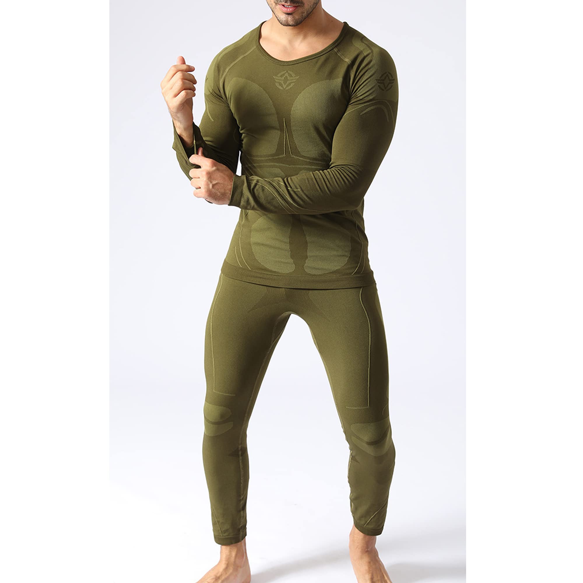 Men's Fitness Outfit - Breathable 2-Piece Cycling & Workout Set for Outdoor Sports & Gym Training