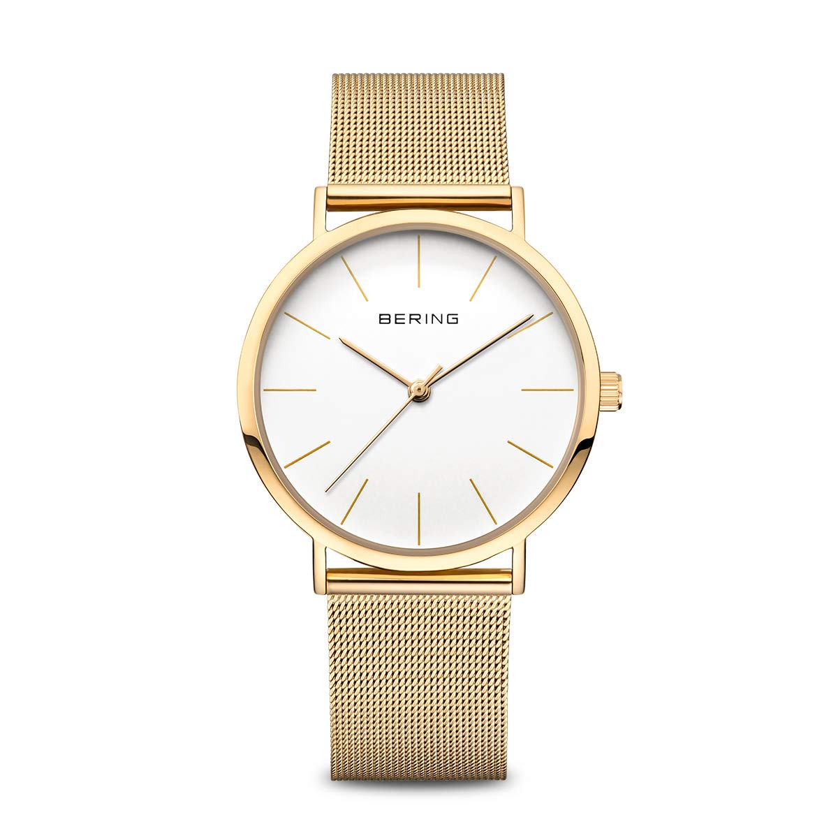 BERING Women's Classic Analog Quartz Watch - Stainless Steel Strap & Scratch-Resistant Sapphire Crystal - Elegant Dress Watch for Business, Office & Formal Occasions