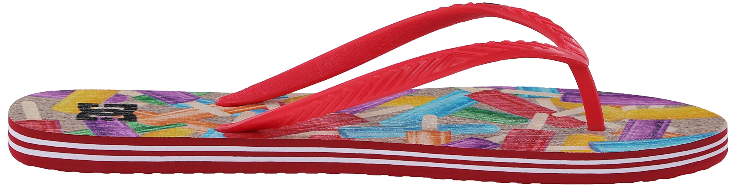 DC Women's Spray Graffik Flip Flops - Comfortable Sandals for Beach, Pool & Summer Outfits | Trendy Casual Footwear for Women