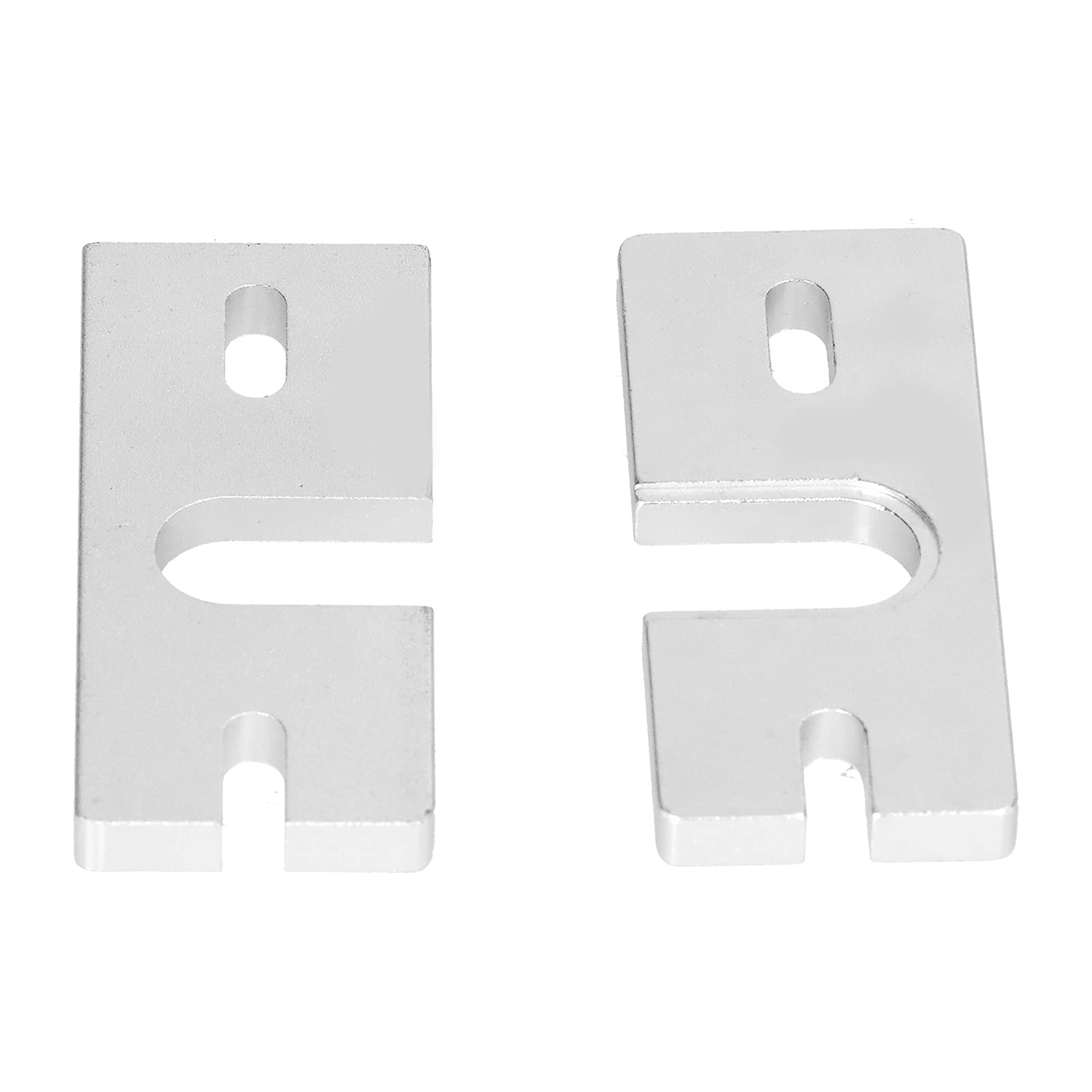 Walfront 2-Pack Aluminum Hotend Plates for 3D Printers - Durable Sandblasted Oxygen Alloy Sheets (2.8 x 1.2 Inch) - Perfect for Printer Repairs, Upgrades & DIY Projects
