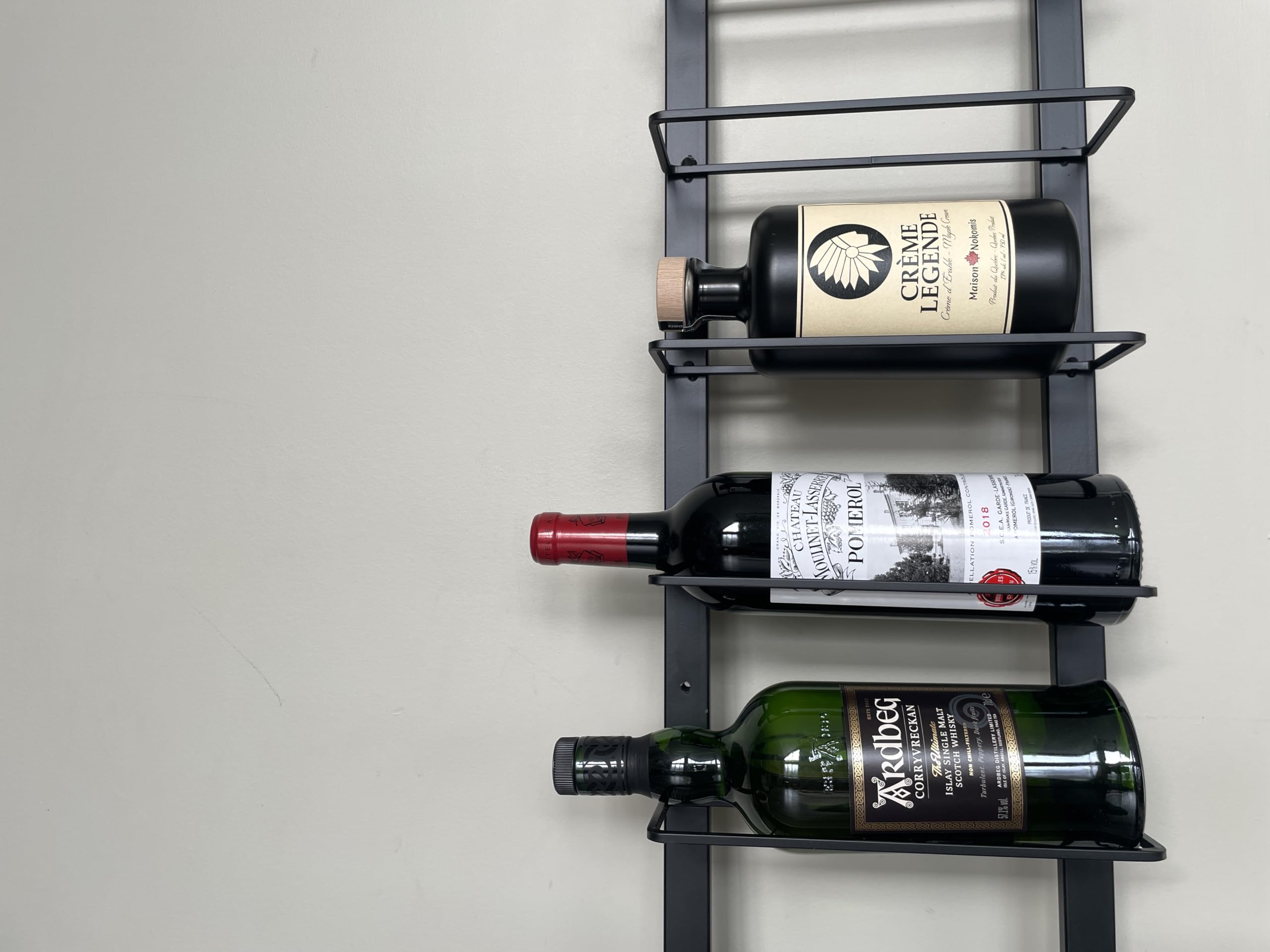 TheRackCo. Double Frame Wall Mount Wine Bottle Rack - Holds 12 Bottles with Free Corkscrew Opener | Space-Saving Home Bar & Kitchen Storage Solution for Wine Enthusiasts