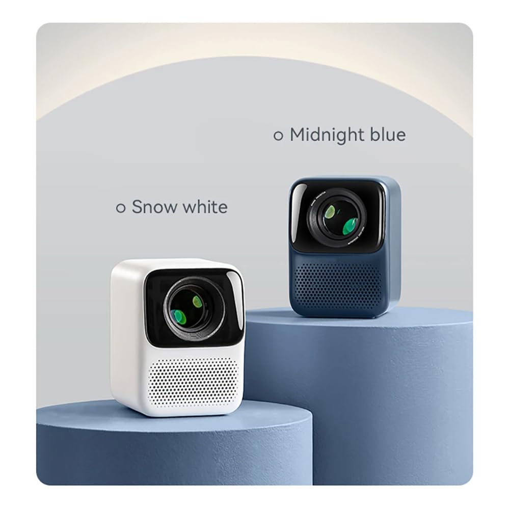 Mini Projector WiFi Bluetooth 1080p Full HD, Portable Auto Focus Home Theater Projector with HIFI Sound for Outdoor Movies, Compatible with Tablet Laptop Smartphone - Perfect for Home Cinema, Camping & Backyard Entertainment