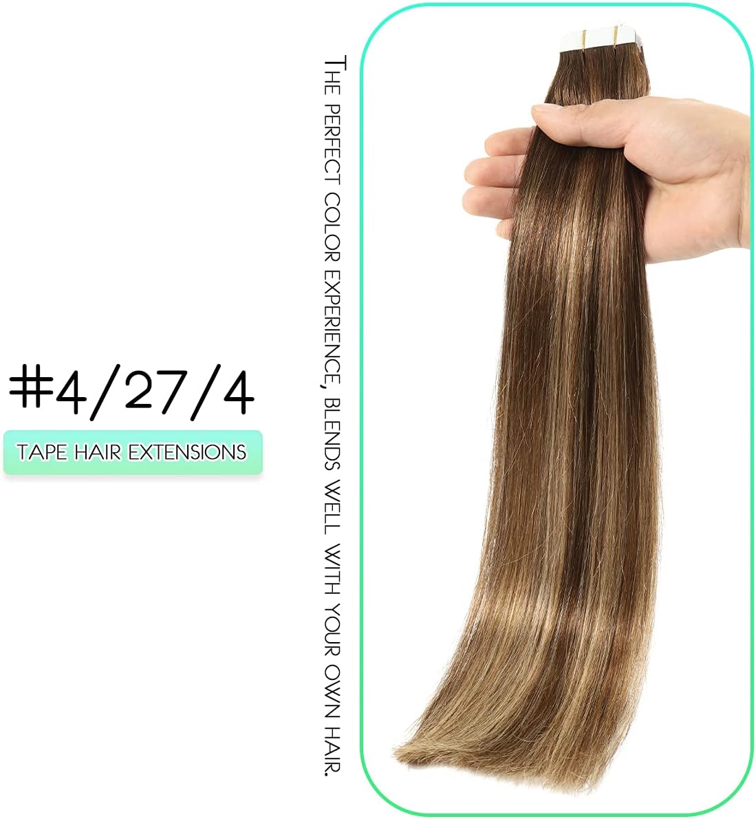 Seamless Skin Weft Tape for Human Hair Extensions - Invisible Hair Integration for Natural Look | Perfect for Daily Wear, Special Occasions & Styling
