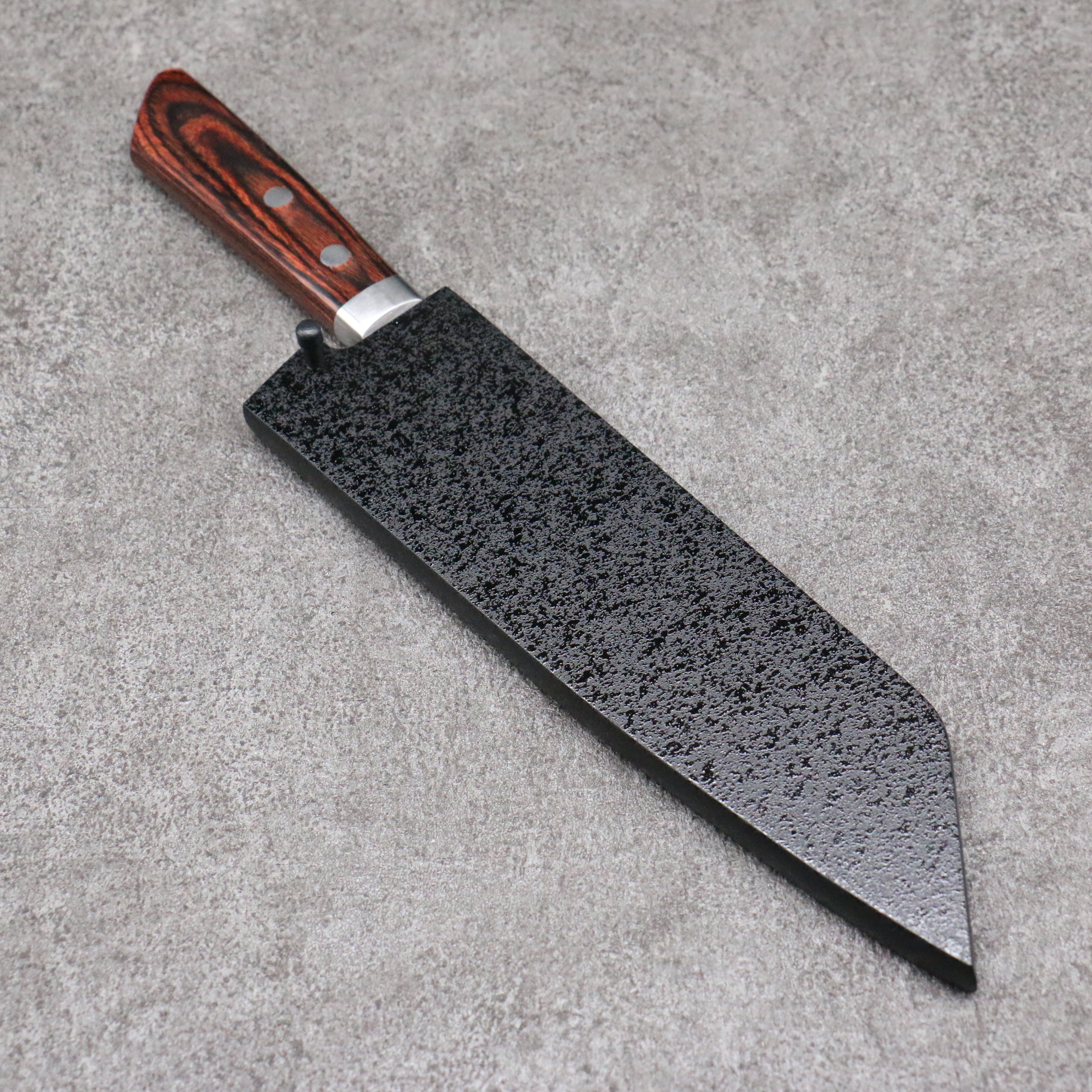 Premium Kuroshime Magnolia Wood Sheath for 180mm Bunka Knife - Handcrafted Plywood Pin by Kaneko - Perfect for Kitchen Storage & Japanese Knife Protection