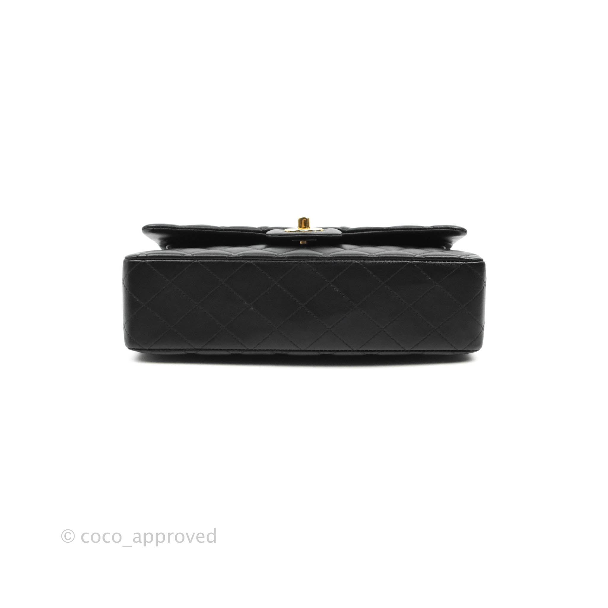 Chanel Classic Medium Double Flap Bag in Black Lambskin Leather with Gold Hardware - Luxury Handbag for Women, Perfect for Work, Evening Events & Special Occasions