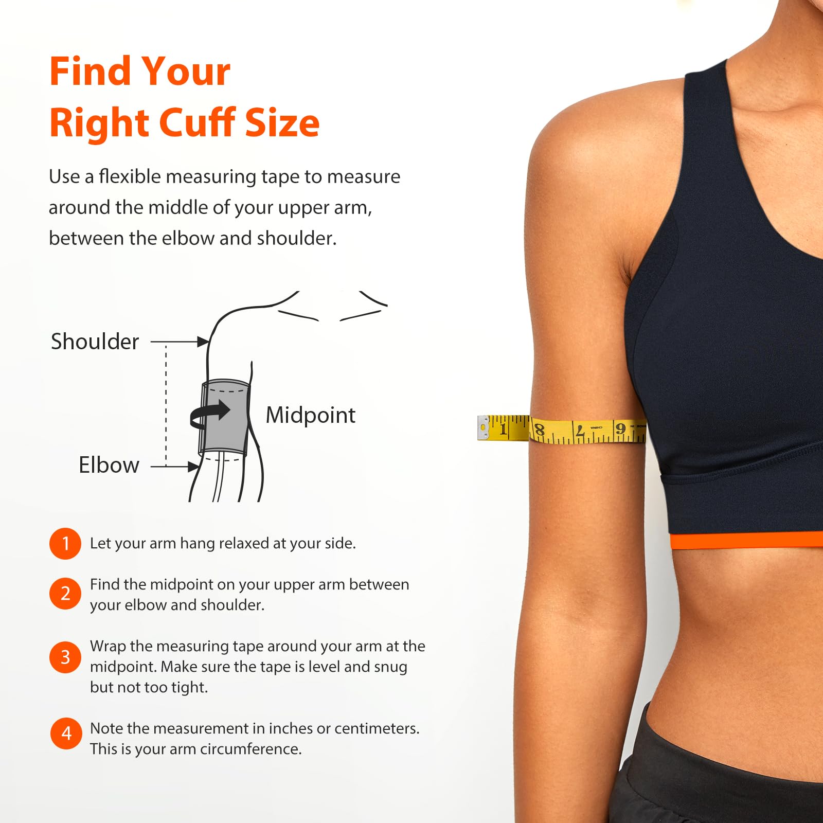 iHealth XL Blood Pressure Cuff for Large Arms (16.5