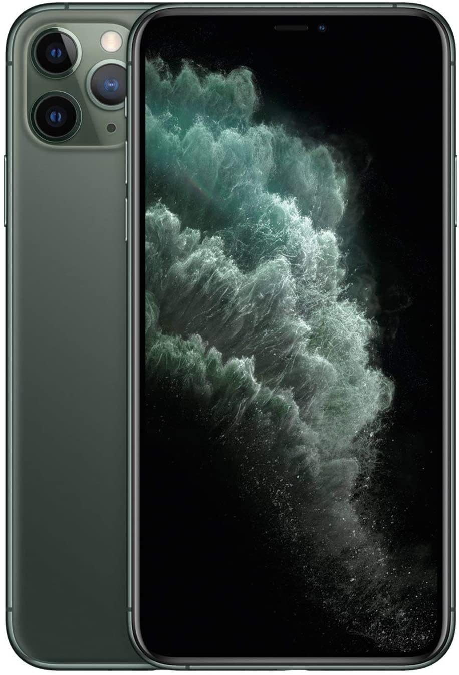 Apple iPhone 11 Pro Max 64GB - US Version Unlocked Smartphone, Midnight Green (Renewed/Refurbished) | T-Mobile Compatible | Perfect for Business, Travel & Daily Use