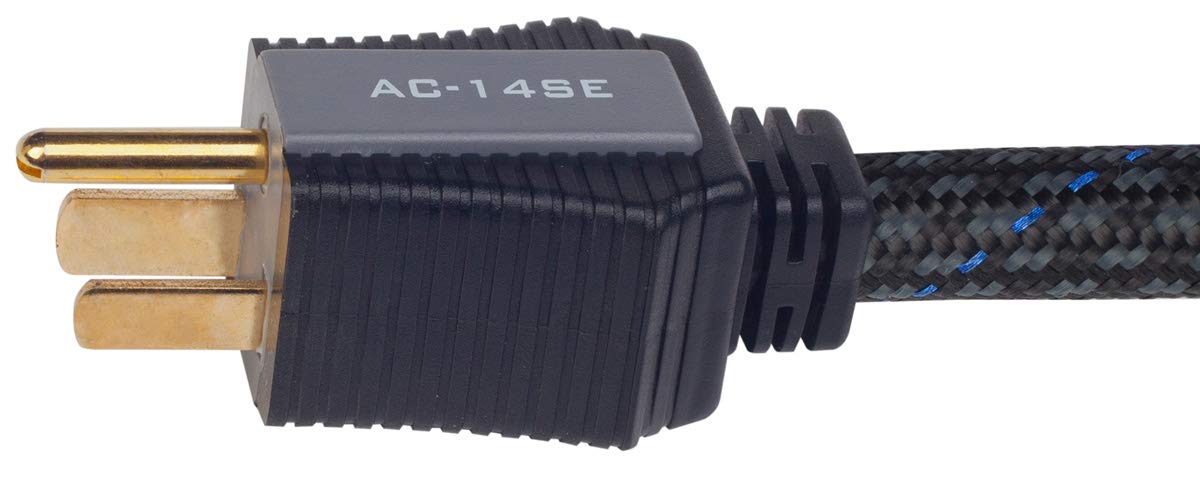Premium AC 14SE Audiophile MKII Signature Power Cable - High-End 1M Power Cord for Audio Systems, Home Theater & Hi-Fi Equipment - Perfect for Turntables, Amplifiers & AV Gear