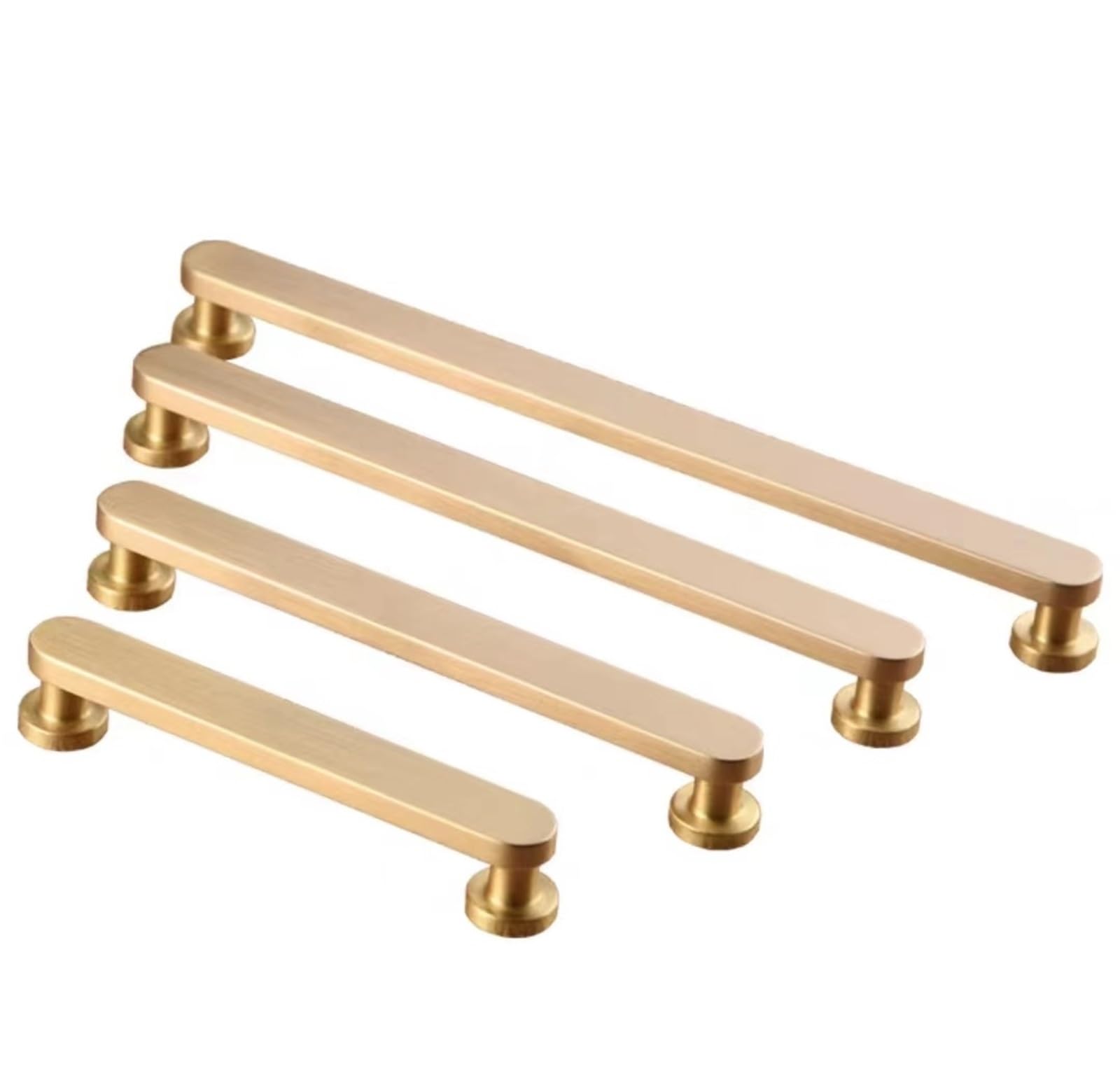 Vintage Solid Brass Cabinet Knobs and Drawer Pulls - 2 Pack Antique Furniture Handles with Screws for Kitchen, Dresser, Wardrobe & Bathroom - Durable Retro Hardware for Cabinets & Drawers