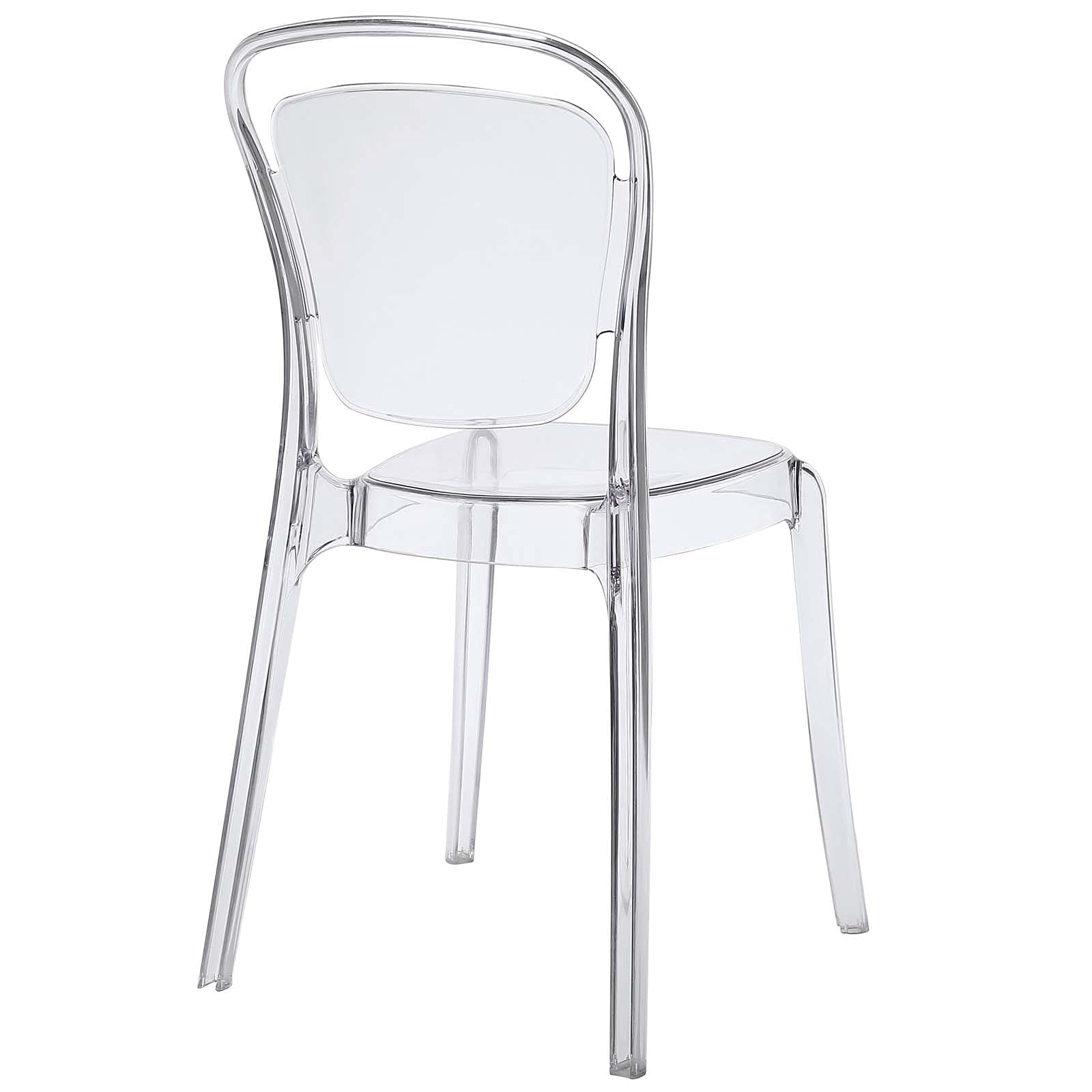 Modway Entreat Modern Clear Acrylic Kitchen & Dining Chair - Fully Assembled for Home, Restaurant & Office Use