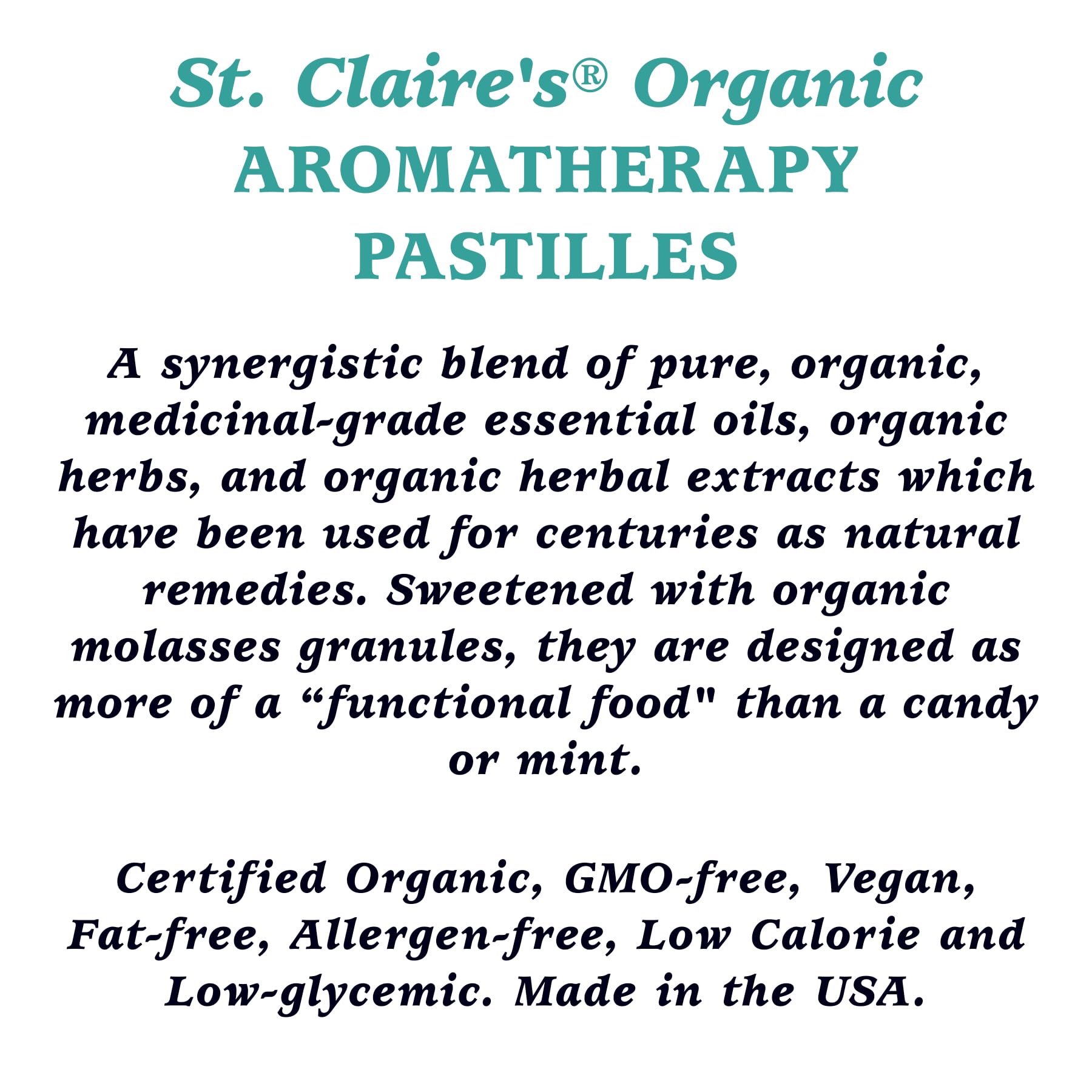 St. Claire's Organics Throat Soothers, 1.5 Ounce Tin (Pack of 3) - Gluten-Free, Vegan, Non-GMO, Plant-Based, Allergen-Free Lozenges - Made in USA - Soothes Sore Throat, Cough & Dry Mouth - Perfect for Travel, Work & Home Use