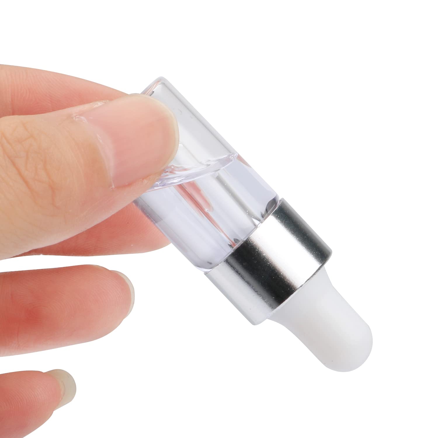 15 Pcs 3ml Clear Glass Dropper Bottles with Silver Lids - Essential Oil Bottles, Aromatherapy Perfume Vials, Refillable Sample Containers for DIY Blends, Travel & Home Use