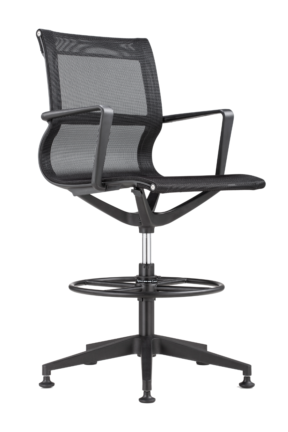 Eurotech Kinetic Stool - Black Frame Designer Spider Mesh Chair (EH301B) | Ergonomic Active Sitting for Home & Office Workspaces