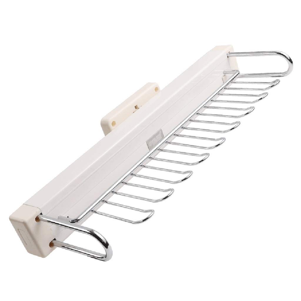 Pull Out Wardrobe Tie & Scarf Organizer Rack - Extendable 465mm Belt Hanger for Closet Storage | Perfect for Home, Office & Travel Accessory Organization