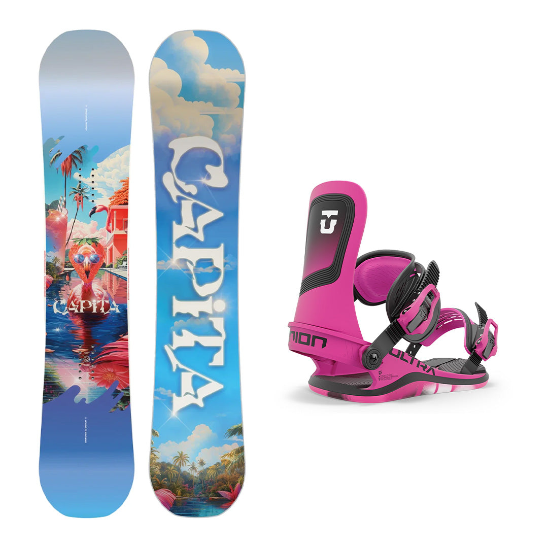 CAPiTA Women's Space Metal Fantasy Snowboard with Union Ultra Bindings 2025 - Perfect for All-Mountain Riding, Freestyle & Powder Adventures