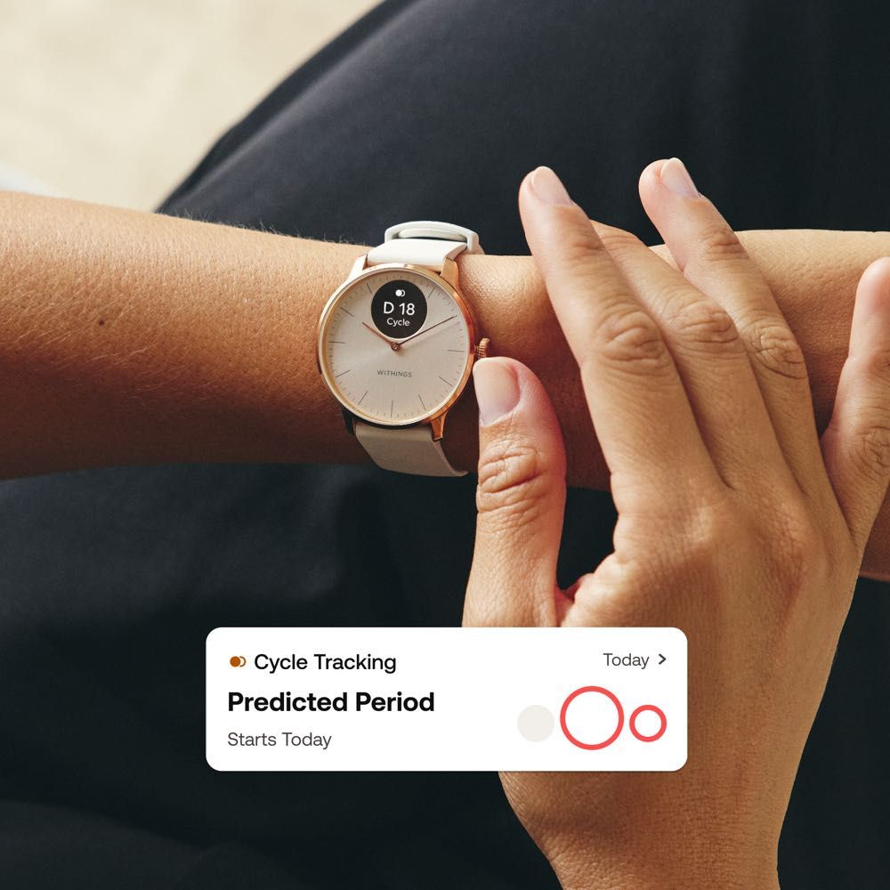 Withings ScanWatch Light (37mm) - Smart Hybrid Watch with Heart Rate Monitor, Sleep Tracking & Activity Tracker - Perfect for Fitness Enthusiasts & Health-Conscious Users
