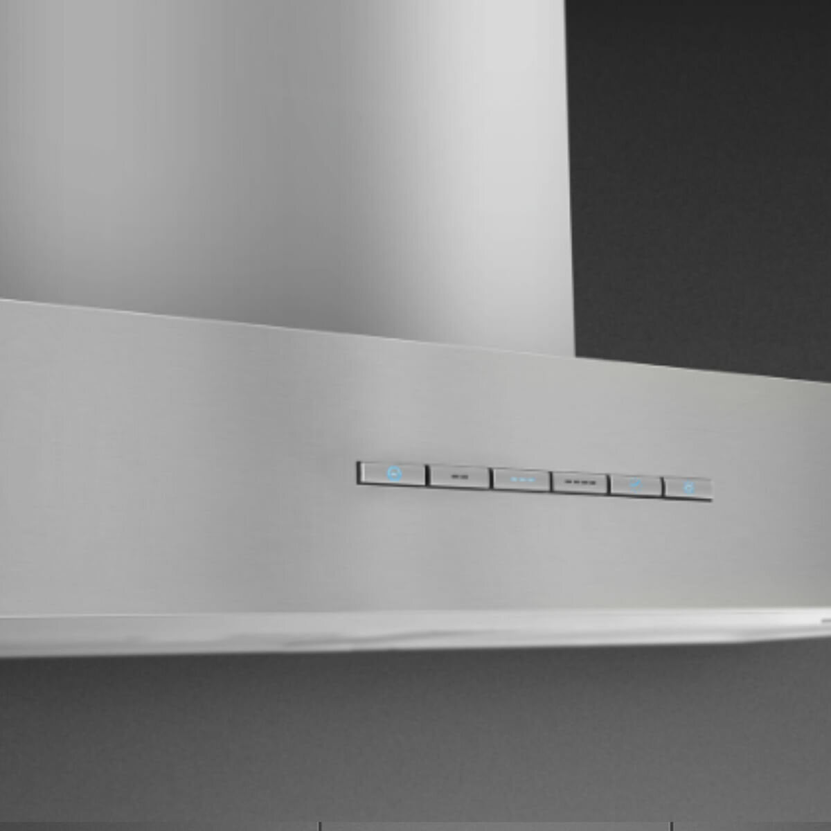 Smeg 70cm Stainless Steel Wall Mount Range Hood KBTAU700XE - Powerful Kitchen Exhaust Fan for Smoke & Odor Removal - Perfect for Modern Home Cooking & Open Kitchen Designs