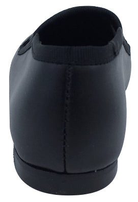 Luccini Studs Black Leather Slip-On Dress Shoes for Girls & Boys - Perfect for School, Weddings & Formal Occasions