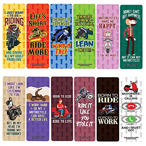 I Just Want to Ride Bookmarks (2-sets X 6 Cards)