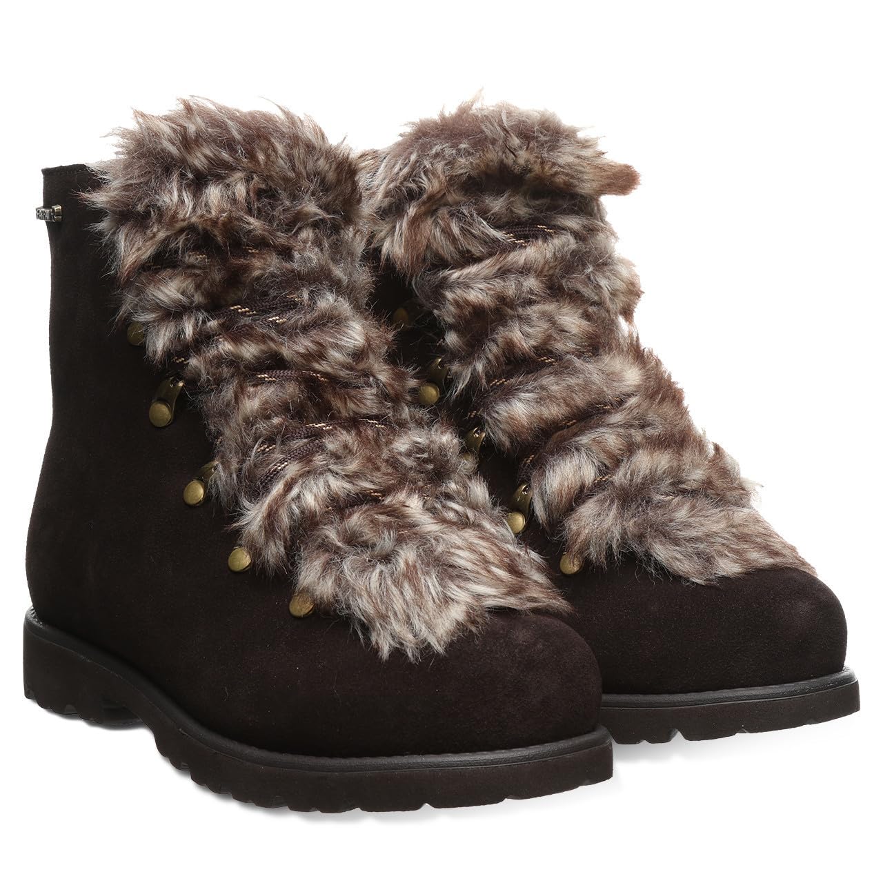 BEARPAW Women's Alisa Suede Lace-Up Boots - Lightweight & Comfortable Classic Winter Boots for Women - Perfect for Casual Wear, Hiking & Outdoor Activities