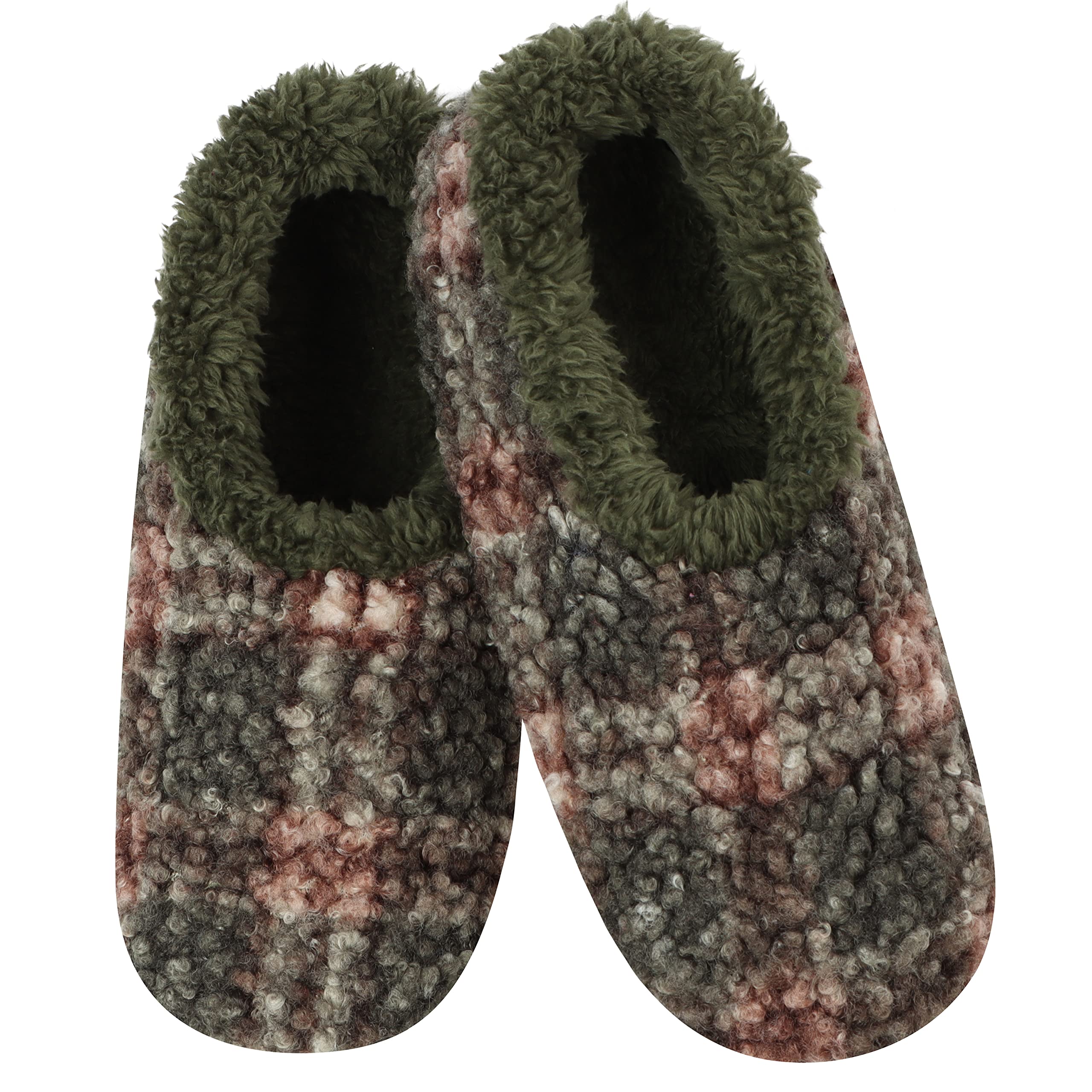 Snoozies Men's Plaid House Slippers - Cozy Indoor & Outdoor Slip-On Shoes for Relaxing at Home, Lounging, and Winter Comfort