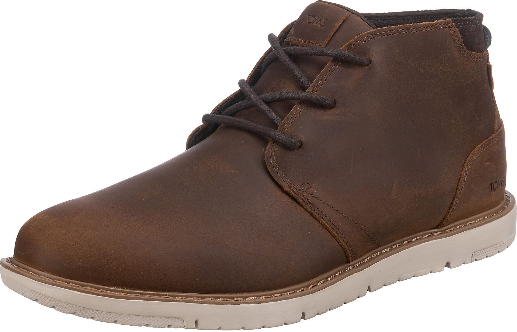 TOMS Men's Navi Boot - Comfortable & Stylish Leather Ankle Boots for Casual Wear, Work & Outdoor Activities