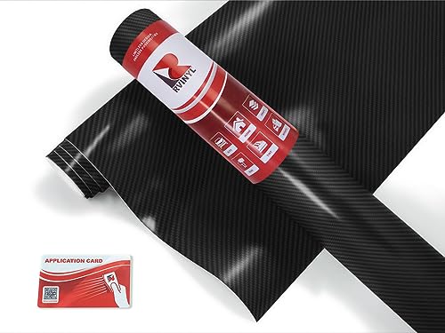ORACAL 975 Carbon Fiber Black 070-CF Vinyl Wrap Roll (7ft x 5ft) - Premium Cast Film for Car, Vehicle & Structure Wrapping - DIY Auto Decals, Motorcycle Graphics & Home Decor Projects