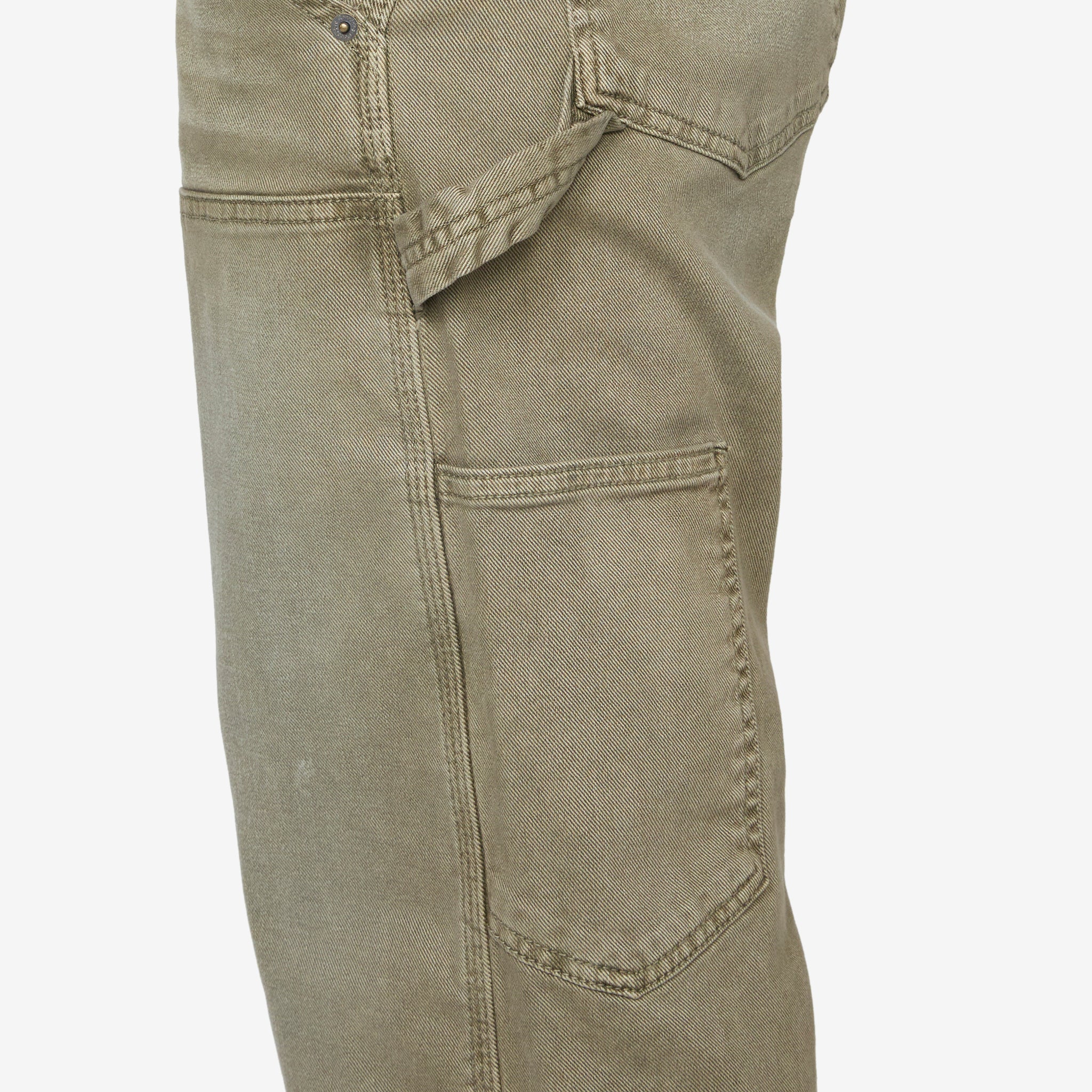 Men's Carpenter Jean Army Green Work Pants - Durable & Comfortable for Construction, DIY & Outdoor Activities