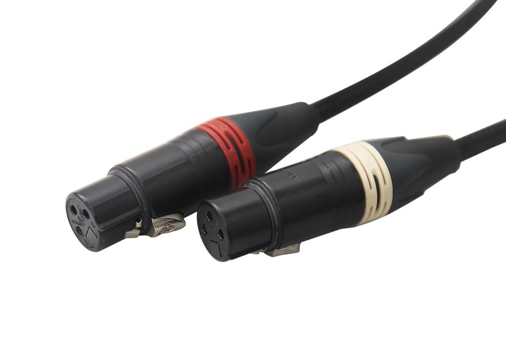 Fanmusic C006 XLR Balanced Female to Male HiFi Audio Cable - Professional Studio Microphone & Equipment Connection for Recording, Live Performance & Home Theater