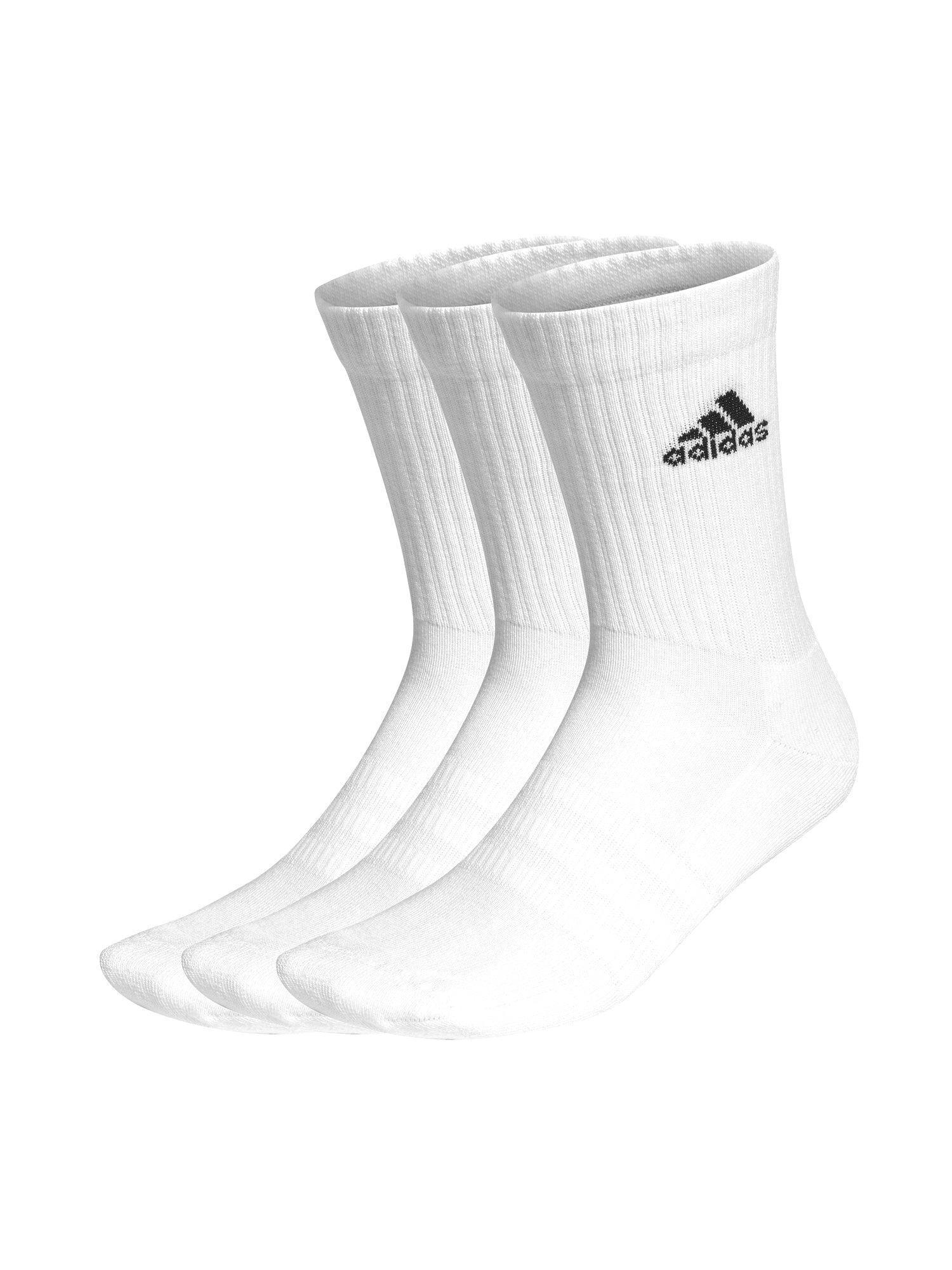 Adidas Cushioned Crew Socks 3-Pack - Comfortable Athletic Socks for Running, Gym & Everyday Wear