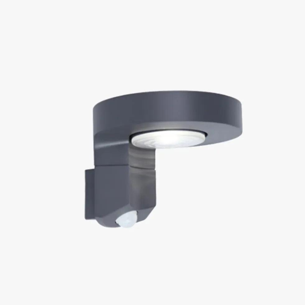 Solar Powered Outdoor Wall Lights - Round Black Waterproof LED Light for Garden, Patio, and Pathway - Energy Efficient Night Lighting for Home Exterior