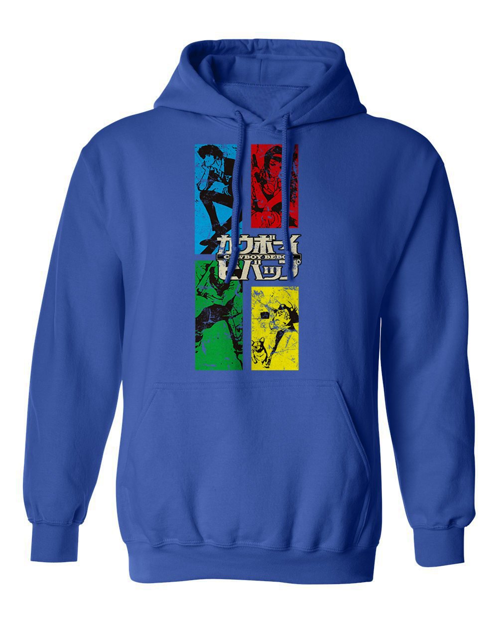 RIVEBELLA Anime Hoodie - Cowboy Bebop Graphic Manga Crewneck Sweatshirt for Men | Casual Streetwear, Cosplay & Anime Convention Outfit