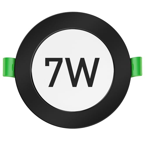7w Black Ip44 3000k/4000k/6500k