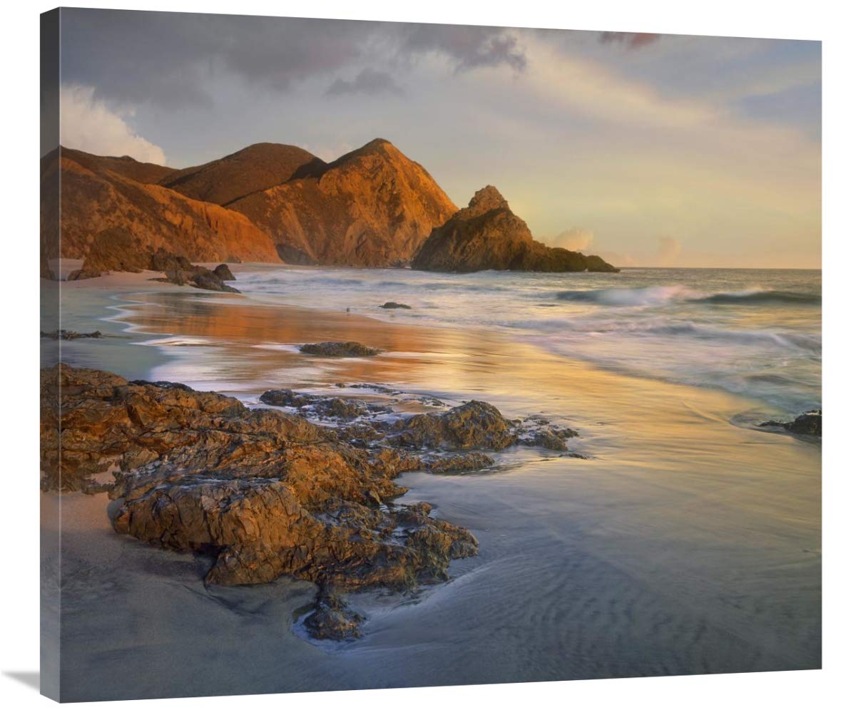 36 Inch Bean Hollow Beach Big Sur California Art Print by Tim Fitzharris - Coastal Wall Decor for Living Room, Office & Beach House