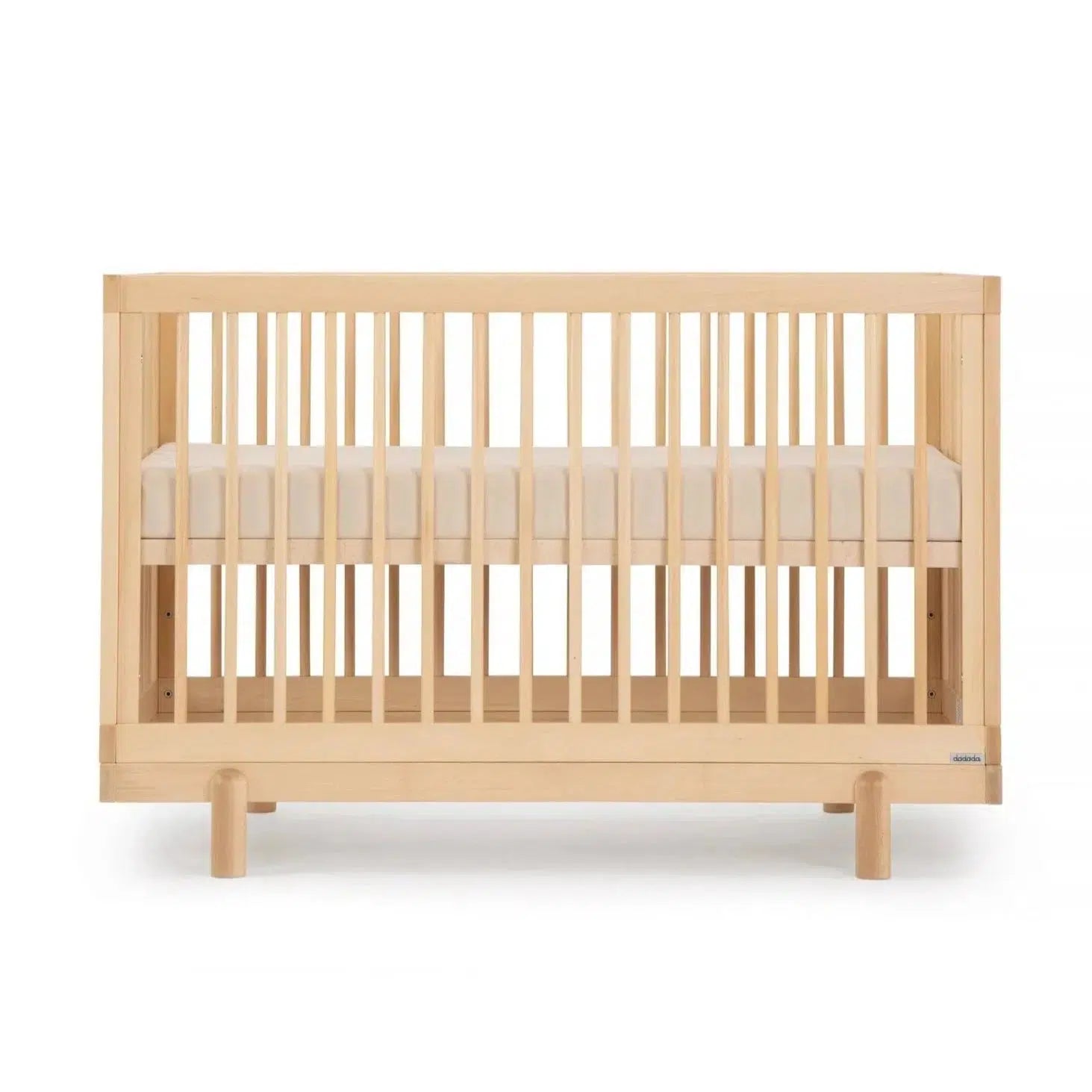 Bliss 4-in-1 Convertible Baby Crib - Natural Wood Finish | Nursery Furniture for Newborns to Toddlers | Perfect for Modern Nursery & Bedroom Decor