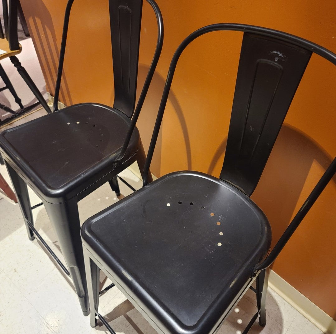 Elegant Bow Back Counter Stools (Set of 2) - Perfect for Kitchen Islands, Breakfast Bars & Home Decor