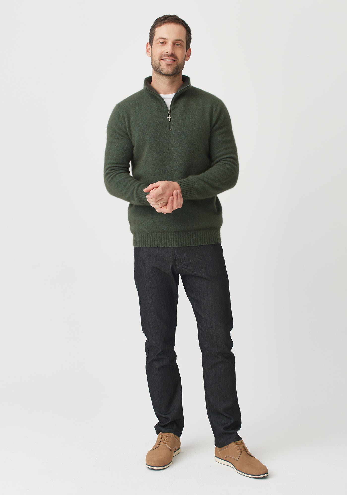 Estuary Half Zip Pullover Sweatshirt for Men & Women - Comfortable Fleece Lined Casual Wear for Outdoor Activities & Lounge