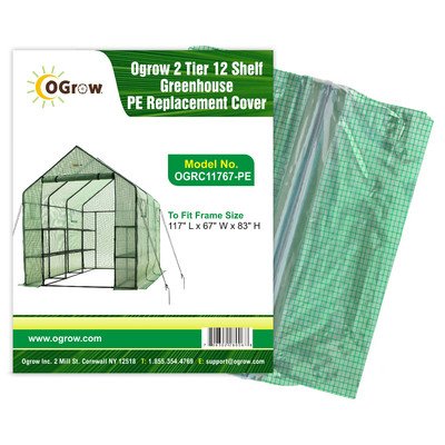 Ogrow PE Greenhouse Cloche Replacement Cover - Durable Plant Protection for Seedlings & Small Plants - Perfect for Indoor/Outdoor Gardening, Greenhouses & Raised Beds