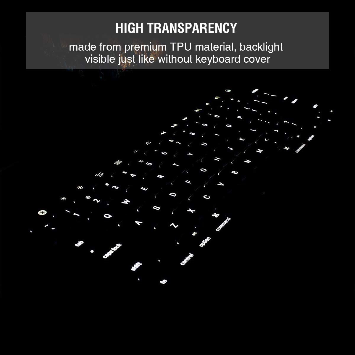 EooCoo Clear TPU Keyboard Cover Compatible with 2020-2022 MacBook Pro 13 Inch M1/M2 (A2338 A2289 A2251) & 16 Inch 2019 MacBook Pro (A2141) - AZERTY EU Layout for Touch Bar & Touch ID Protection | Perfect for Office, Travel & Home Use