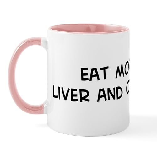 White/Pink Inside - Eat More Liver And Onions Mug