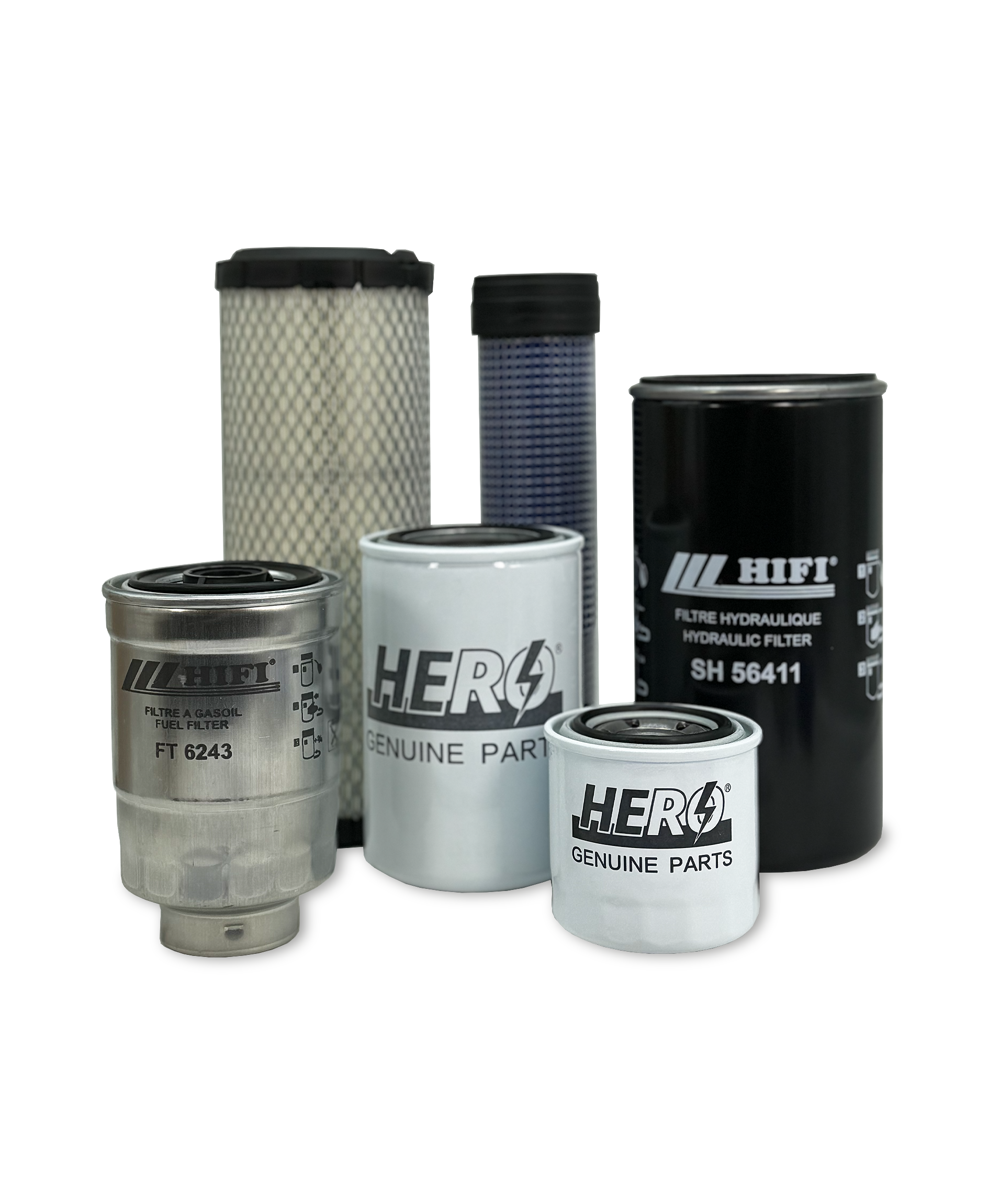 HERO® Maintenance Filter Kit for New Holland WORKMASTER 40 Compact Tractor - Air, Oil & Fuel Filters Replacement Set - Perfect for Farm Equipment Maintenance & Tractor Service