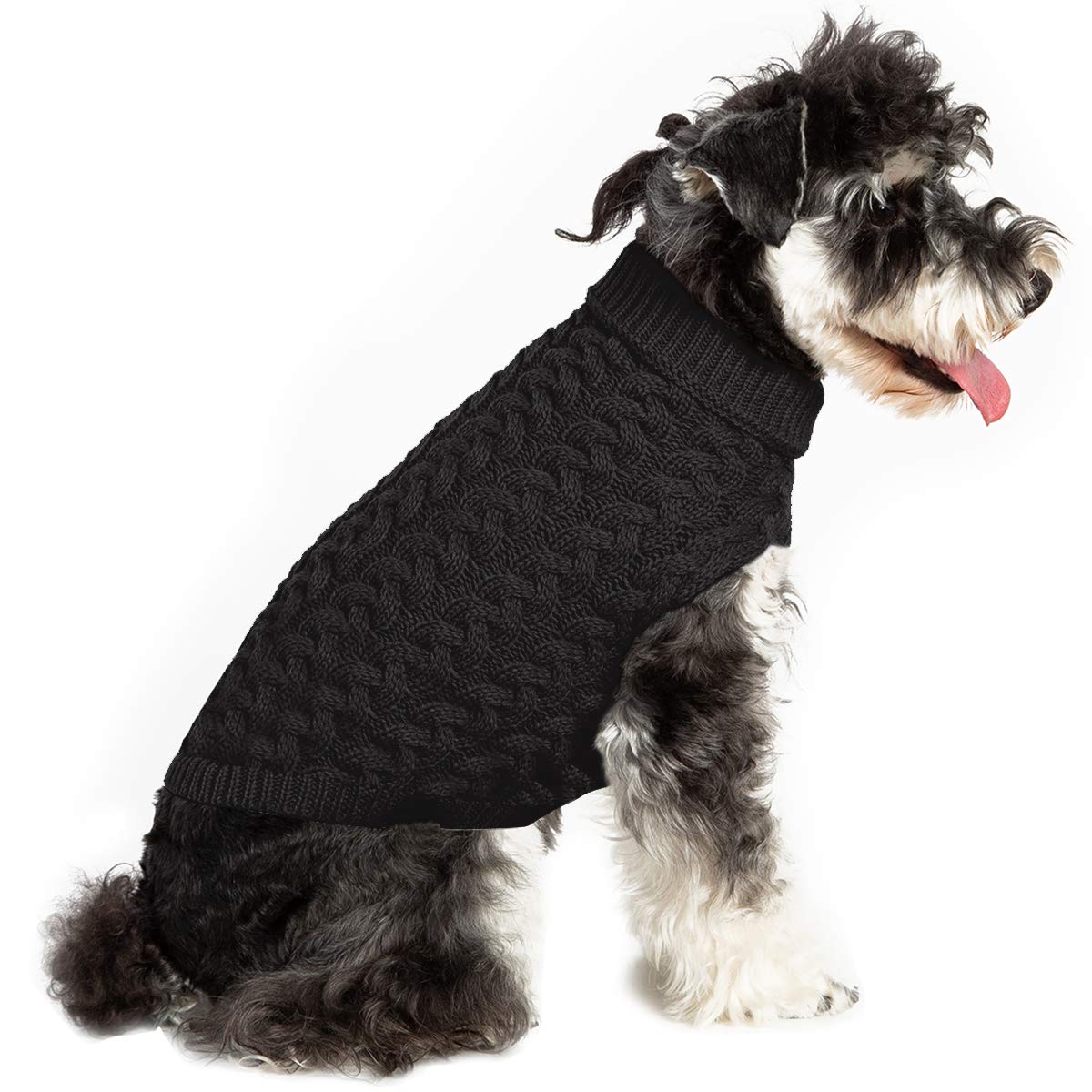 Petyoung Knitted Crochet Dog Sweater Vest - Soft Warm Winter Jumper for Small & Medium Dogs | Cozy Puppy Clothes for Cold Weather Walks & Indoor Comfort