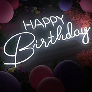Happy Birthday Neon Sign - 19.6