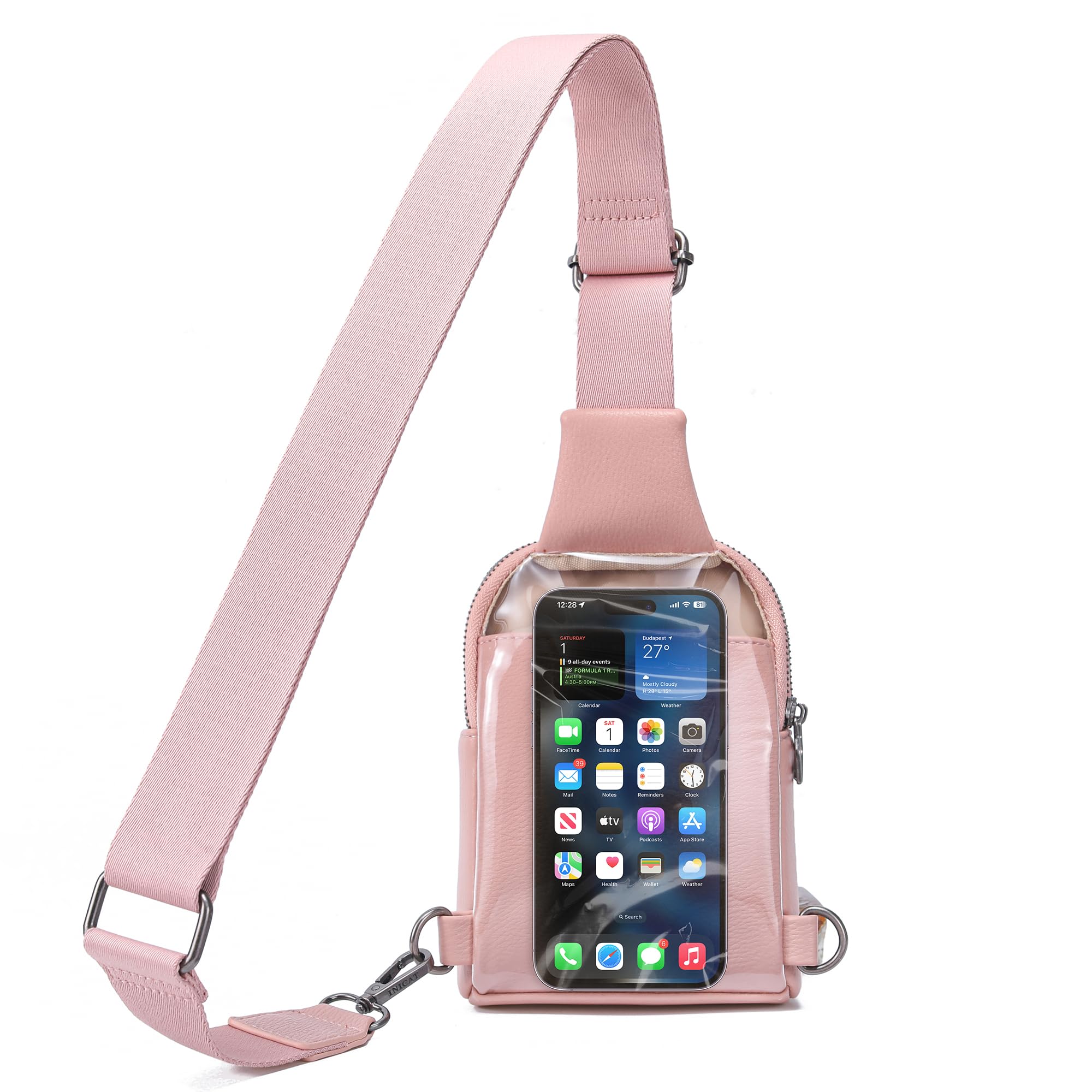 INICAT Women's Sling Bag - Small Crossbody Phone Purse with Touchscreen Access - Fashionable Fanny Pack for Running, Travel & Everyday Use