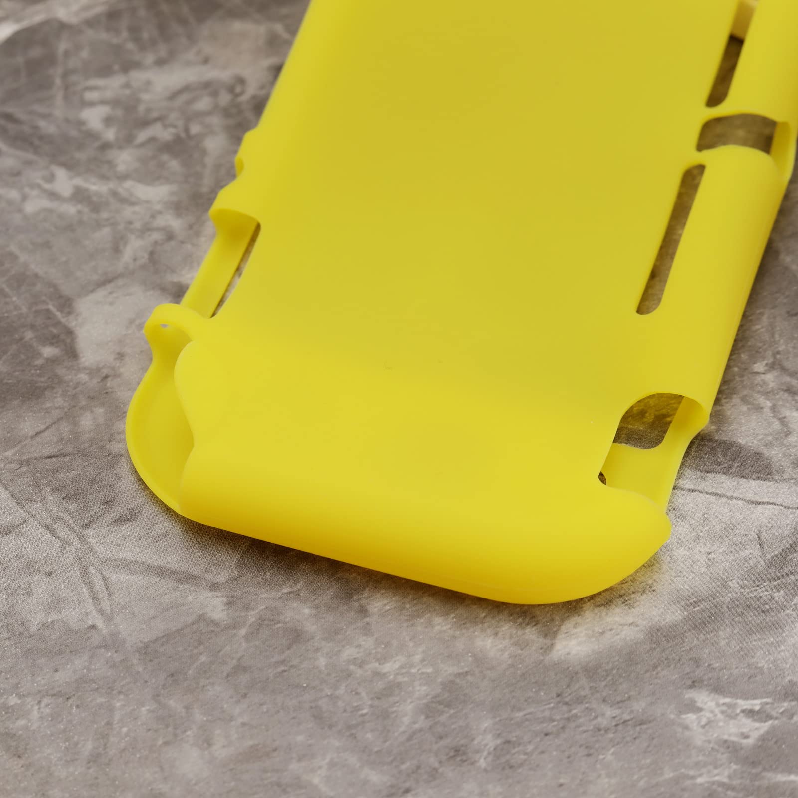 Premium Soft Silicone Case Compatible with Nintendo Switch Lite Console - Anti-Scratch Shockproof Protective Cover for Gaming Accessories (Yellow) - Perfect for Travel, Home Gaming & On-the-Go Protection