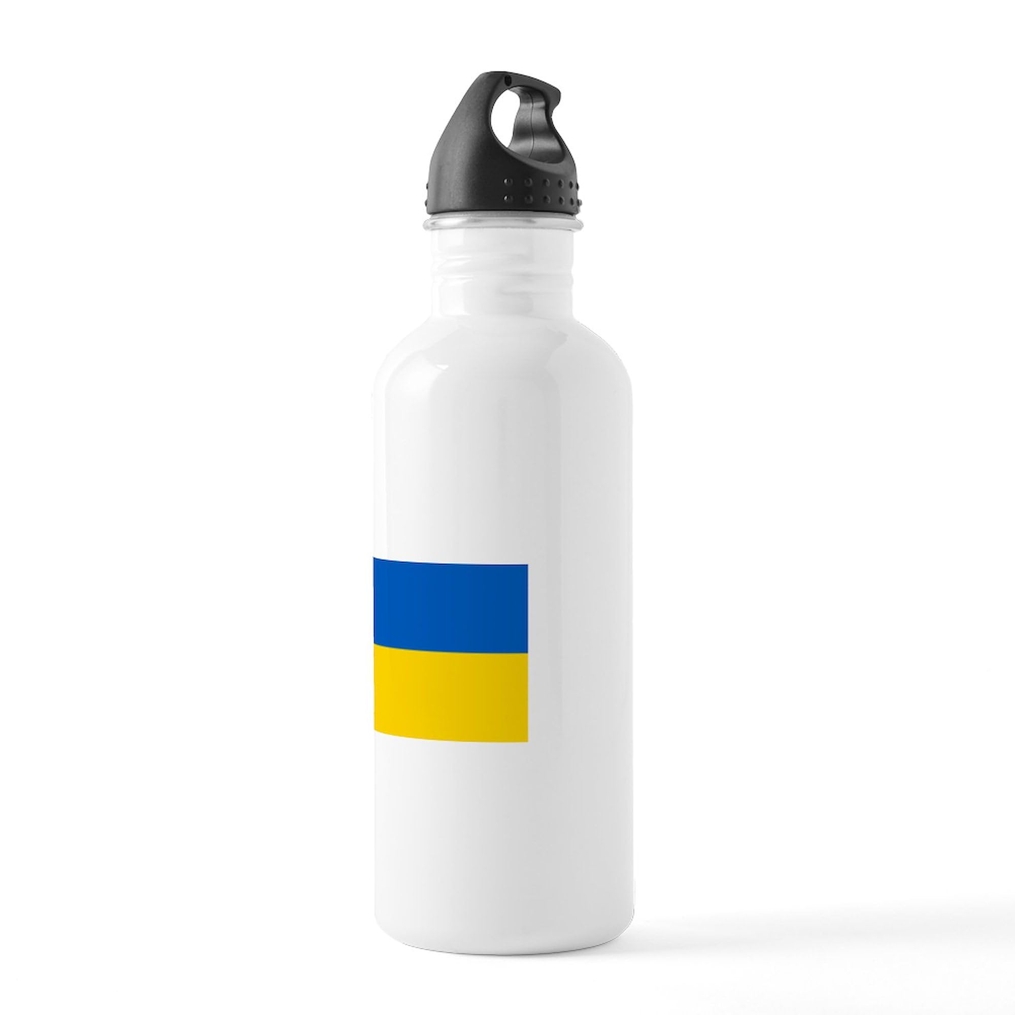 Ukraine Flag Stainless Steel Water Bottle 1.0L (34 oz) - Insulated Double Wall Vacuum Flask for Hot & Cold Drinks - Perfect for Travel, Gym, Hiking & Outdoor Activities