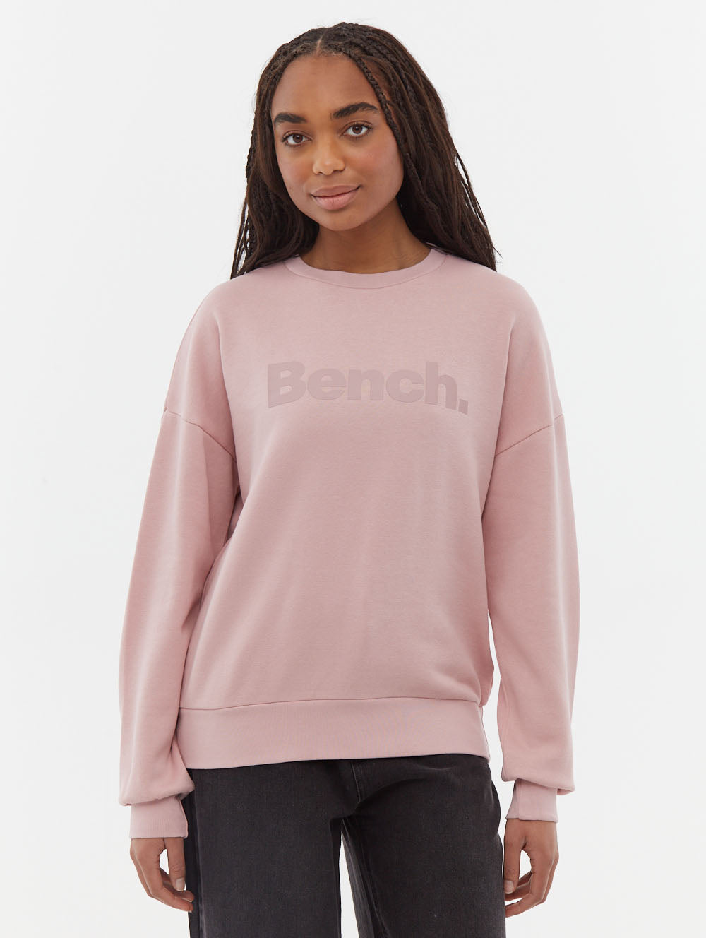 Rilo Tonal Logo Crew Neck Sweatshirt for Men & Women | Soft Cotton Blend Pullover | Casual Streetwear & Loungewear | Perfect for Everyday Wear, Gym & Outings